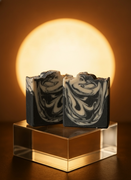 Luxury Greek Yogurt Soap our version of Opium with Activated Charcoal