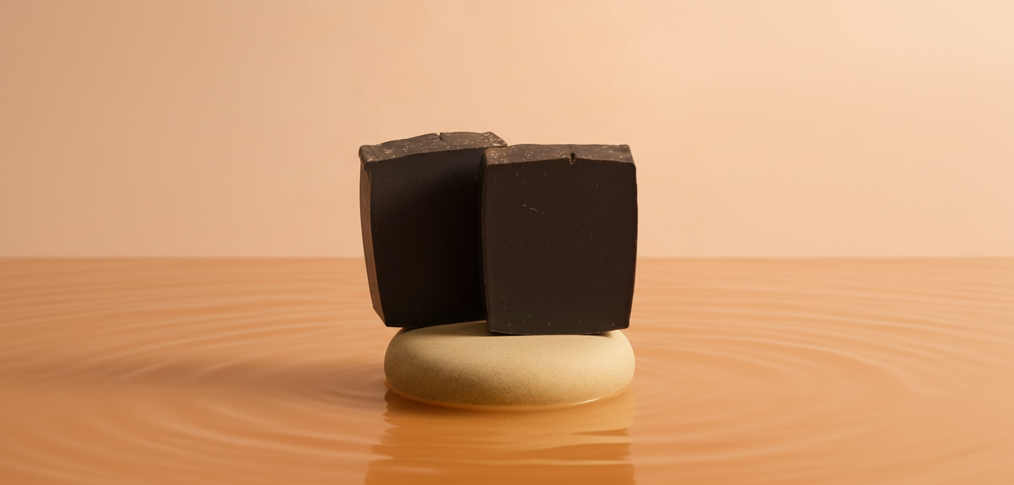 Luxury Greek Yogurt Soap Mocha with Activated charcoal